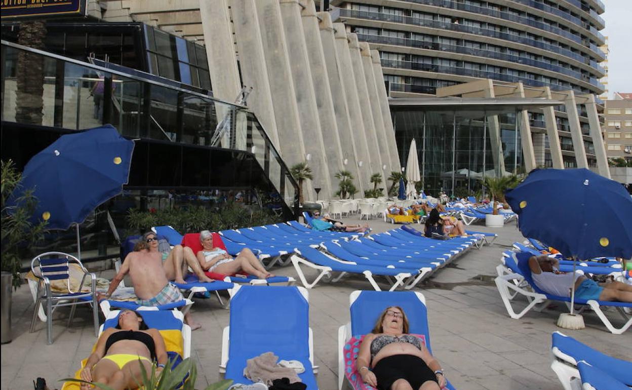 Un hotel en Benidorm. 