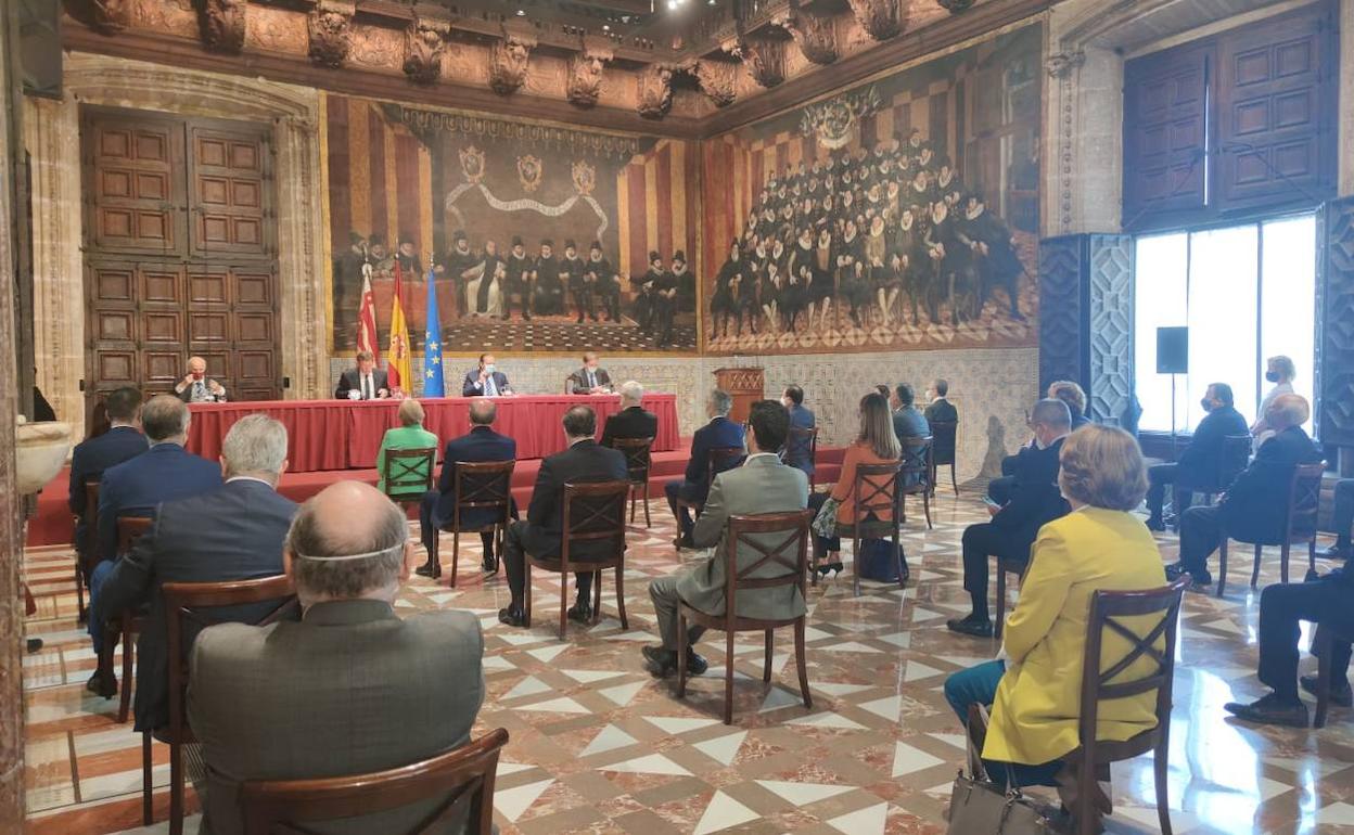 El acto que ha dado conocer esta mañana los Premios Rei Jaume I. 