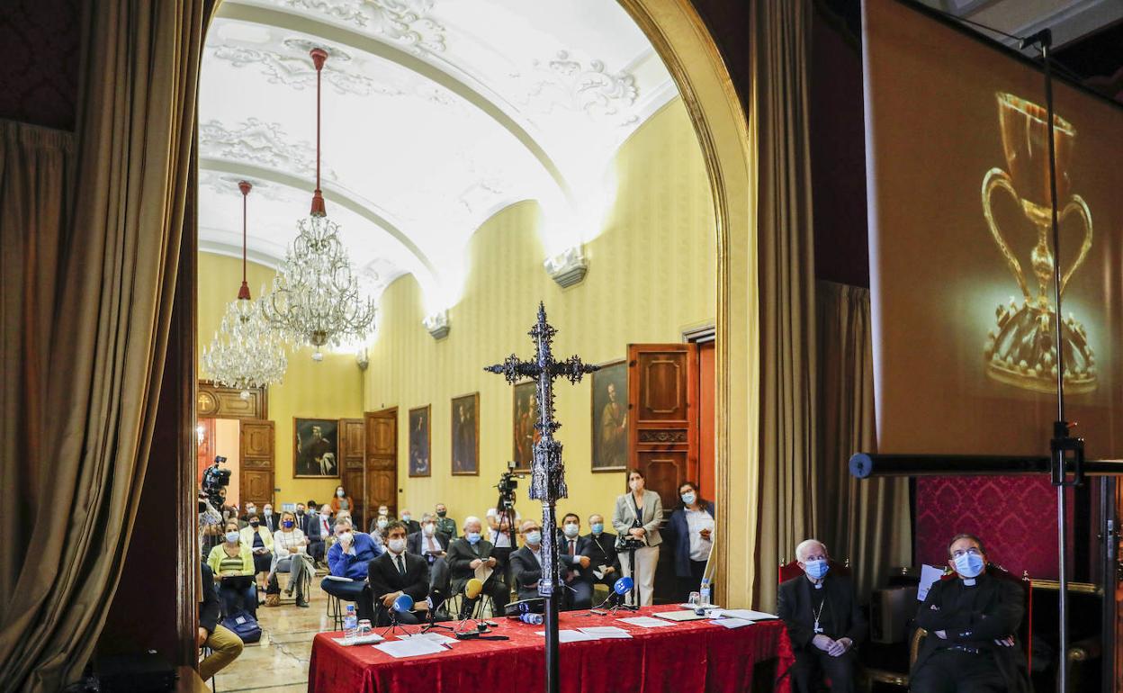 Acto de presentación del año jubilar en el Arzobispado. 