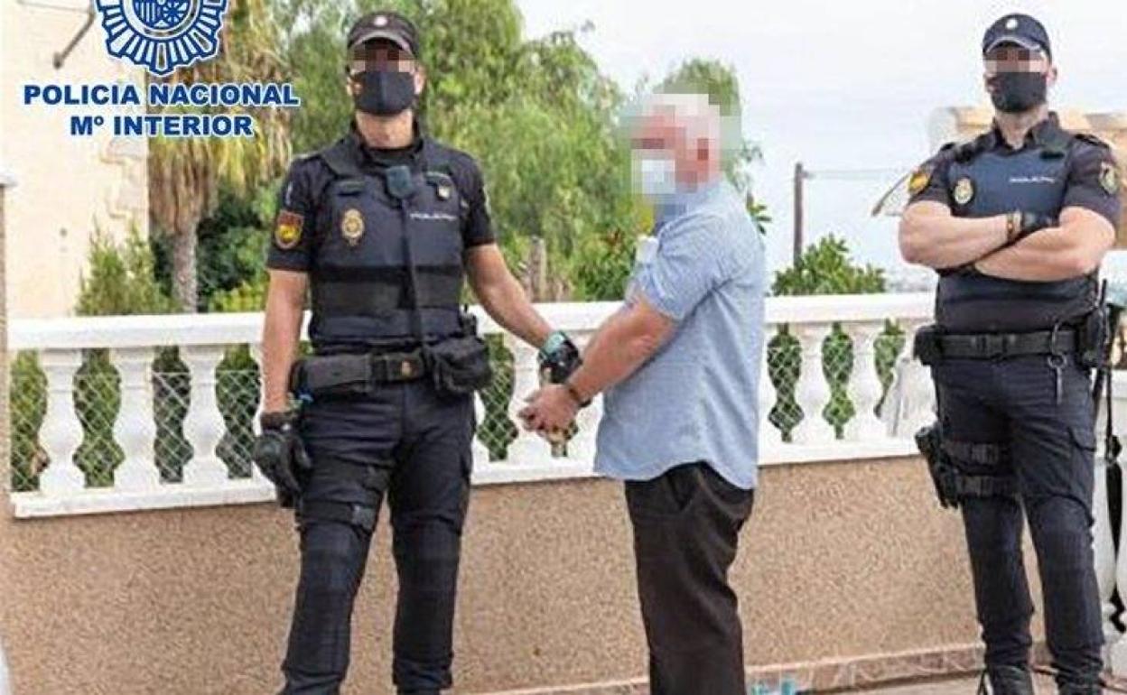 Imagen del criminal irlandés detenido en Alicante. 