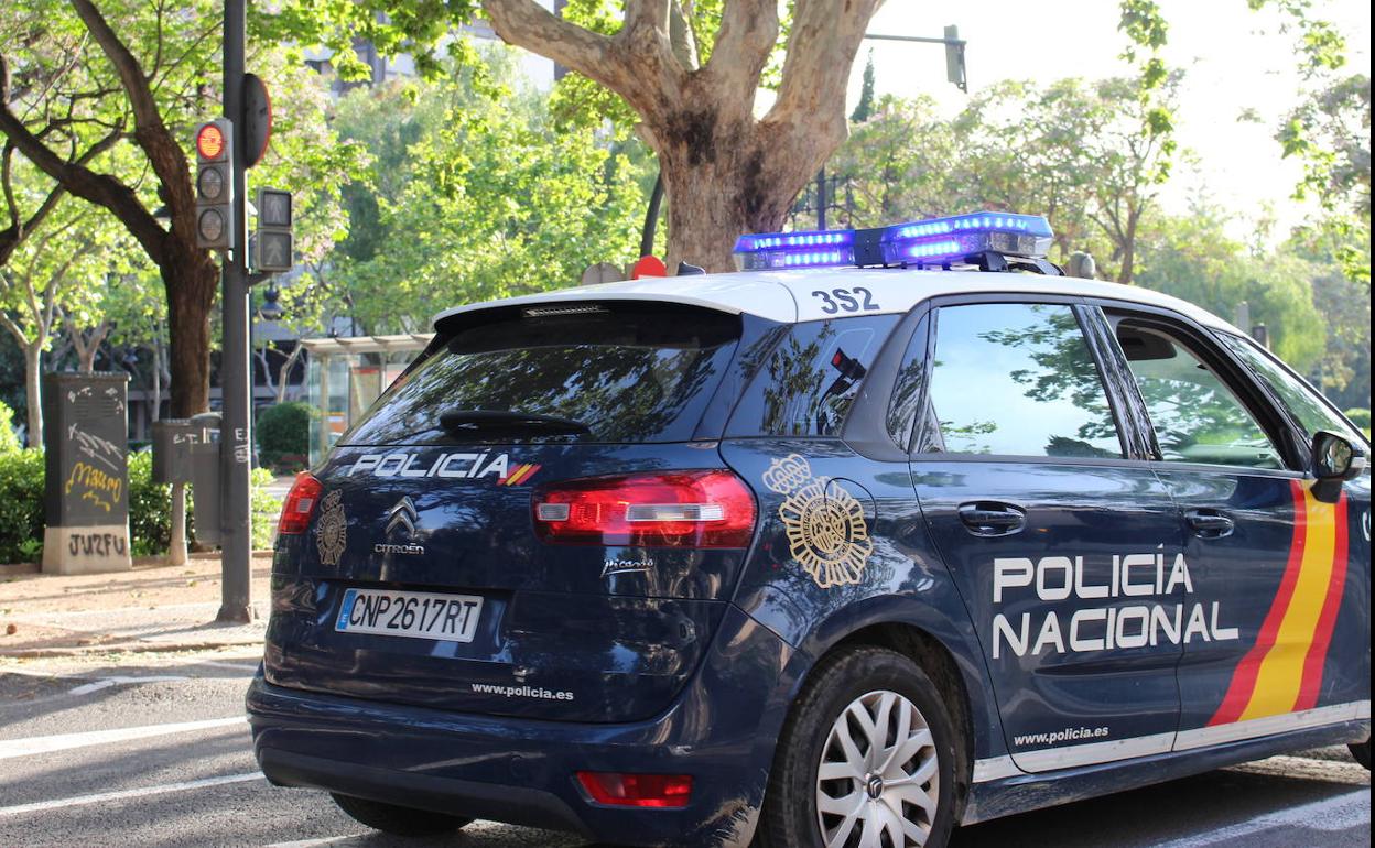 Un vehículo de la Policía Nacional. 