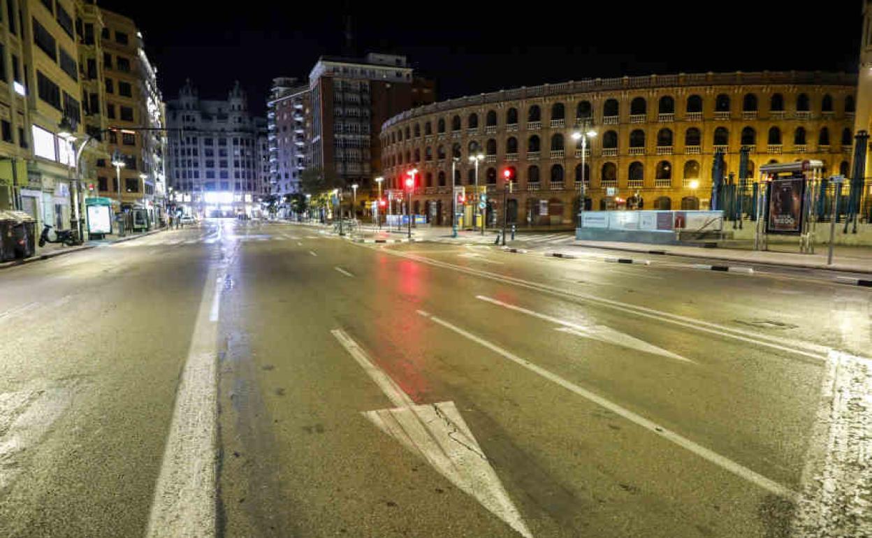 Toque de queda en la ciudad de Valencia.