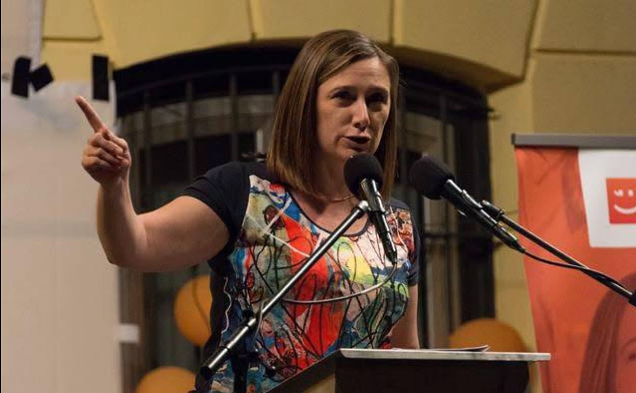 Raquel Tamarit, durante la campaña electoral.