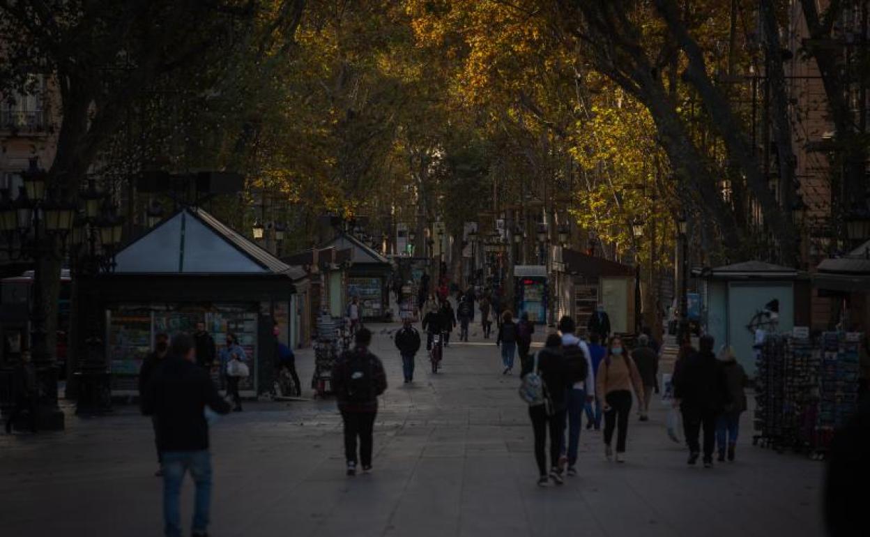 Las Ramblas de Barcelona. 