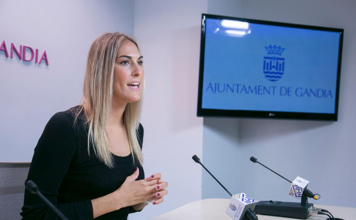 La edil de Deportes de Gandia, Lydia Morant. 