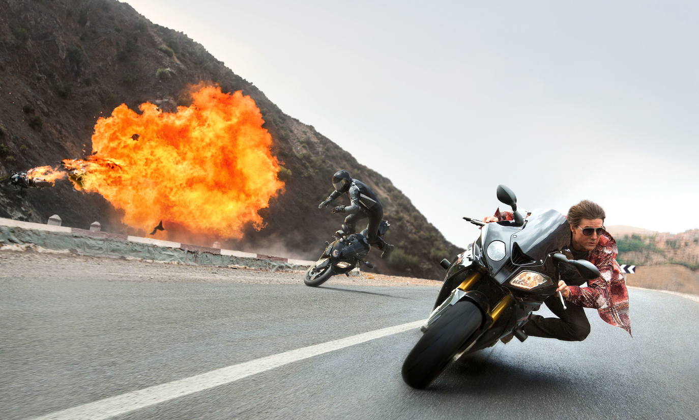 11.- 'MISIÓN IMPOSIBLE 2' | La BMW S 1000 RR es una de las protagonistas de la película, protagonizada por Tom Cruise (Ethan Hunt).