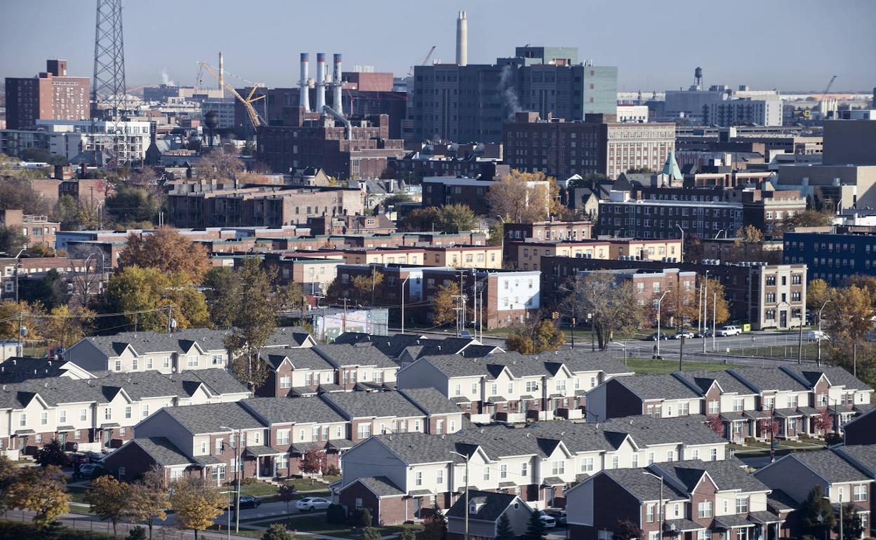 Vista general de Detroit.