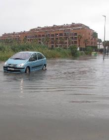 Imagen secundaria 2 - Calles anegadas en Dénia. 