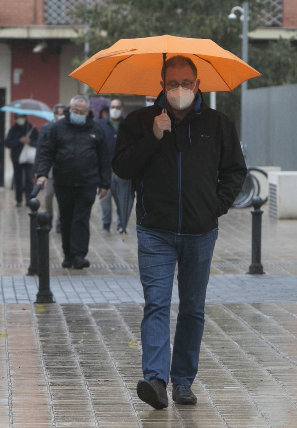 Lluvia en la ciudad de Valencia