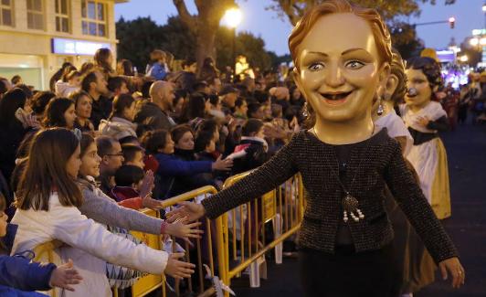 Personaje participante en la Cabalgata de Reyes. 