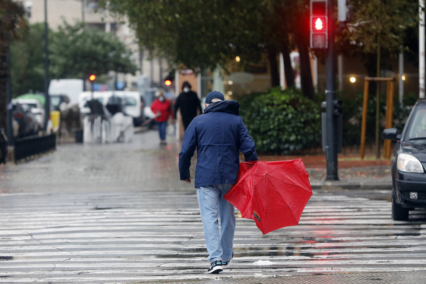 Lluvia en Valencia. 