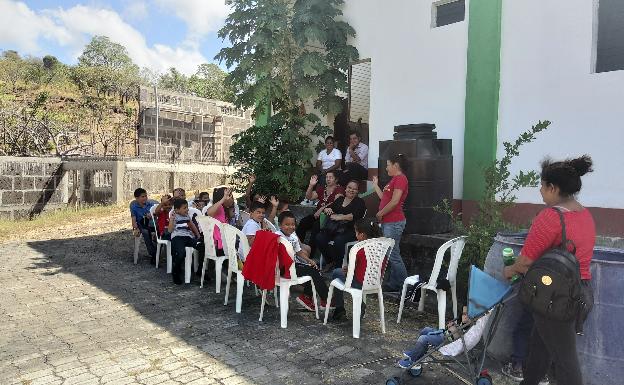 Feligreses en Nicaragua.