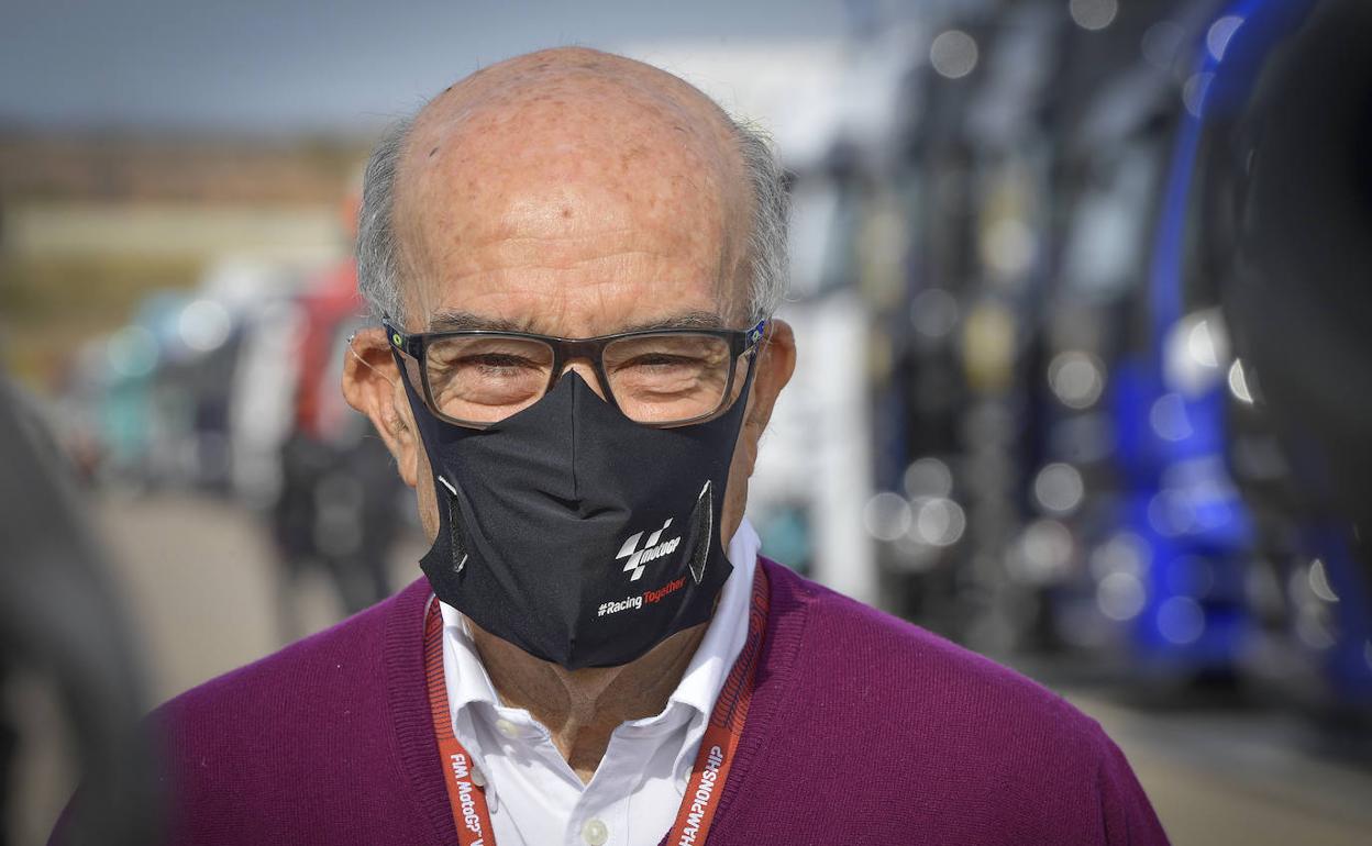 Carmelo Ezpeleta, en el circuito de Le Mans, durante el GP de Francia. 