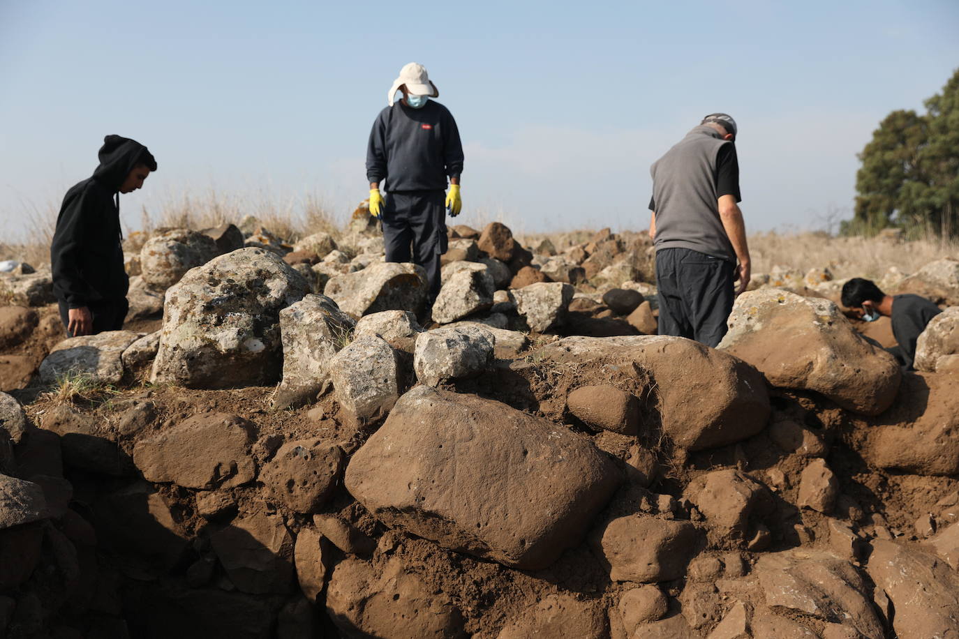 Fotos: Arqueólogos hallan un posible fuerte Geshur en los Altos del Golán