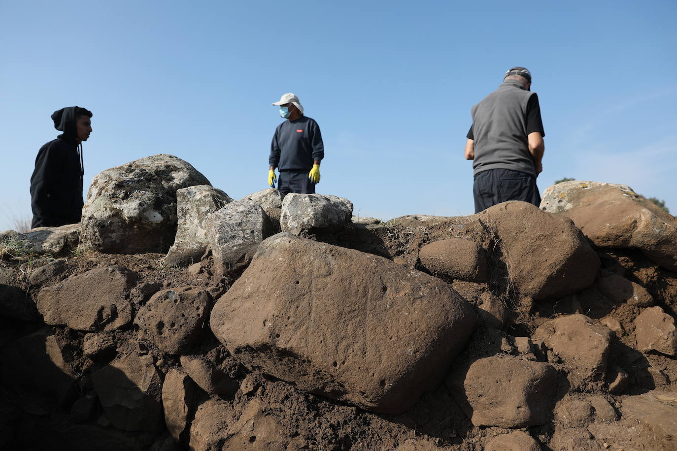 Fotos: Arqueólogos hallan un posible fuerte Geshur en los Altos del Golán