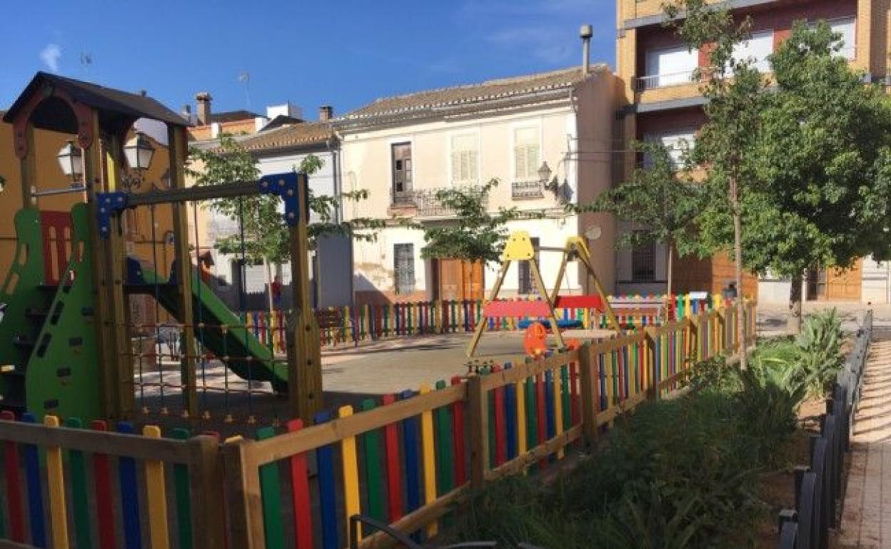 La plaza principal de Benifaraig. 