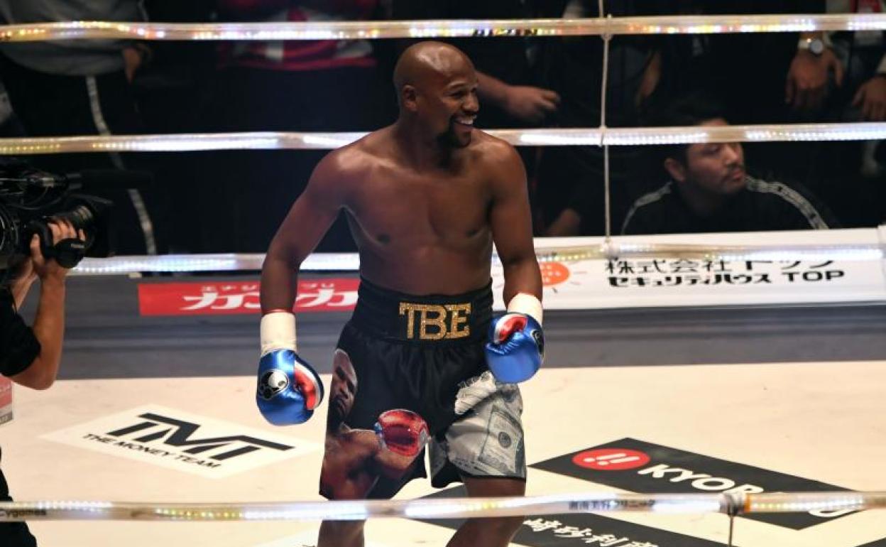 Floyd Mayweather, durante un combate. 