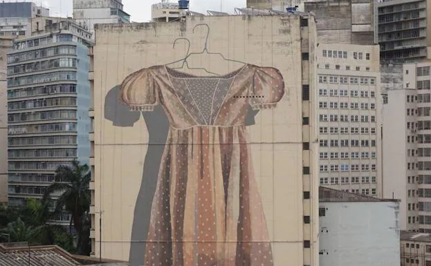 Mural en Brasil. 