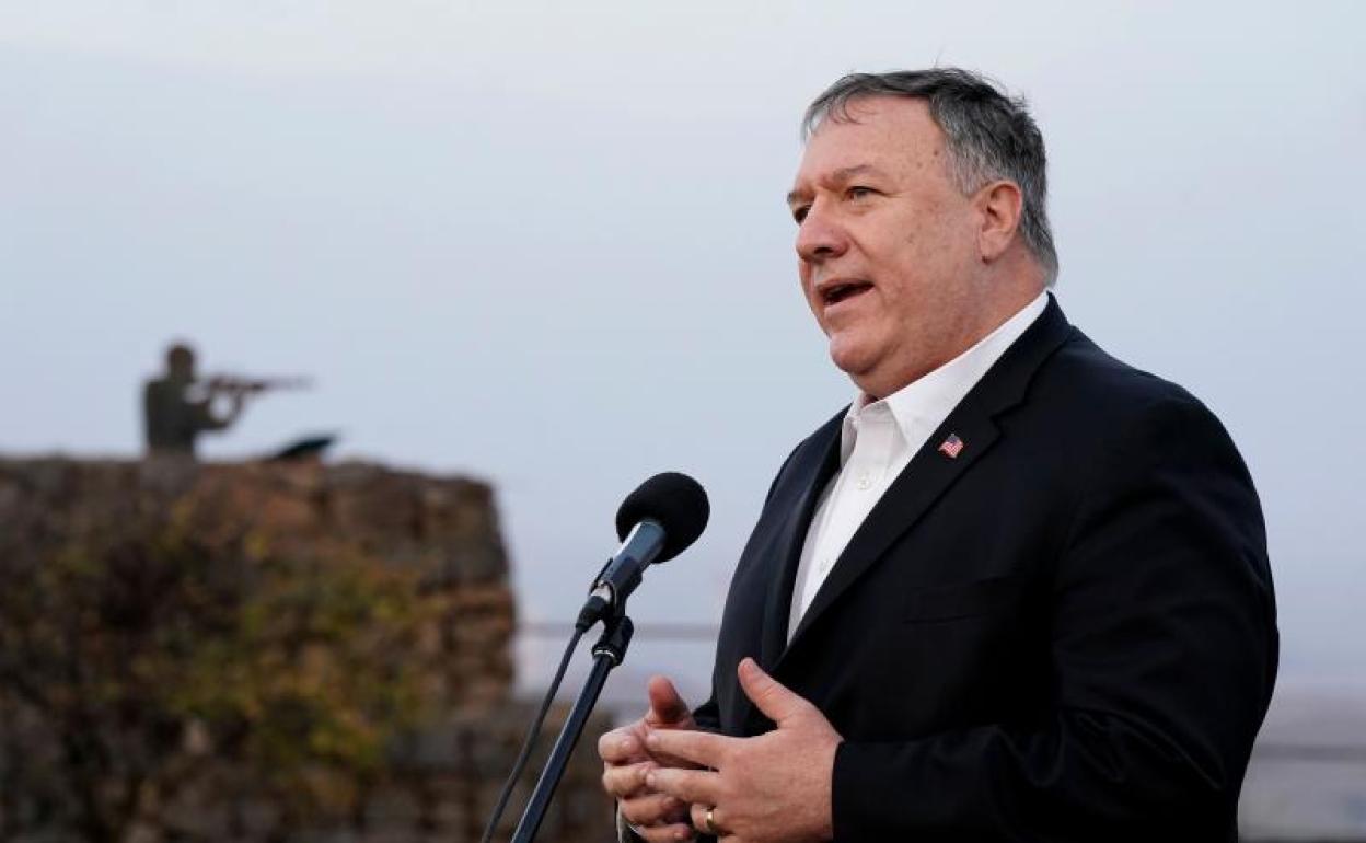 Pompeo se convirtió este jueves en el primer jefe de la diplomacia de EE UU que visita los territorios ocupados.