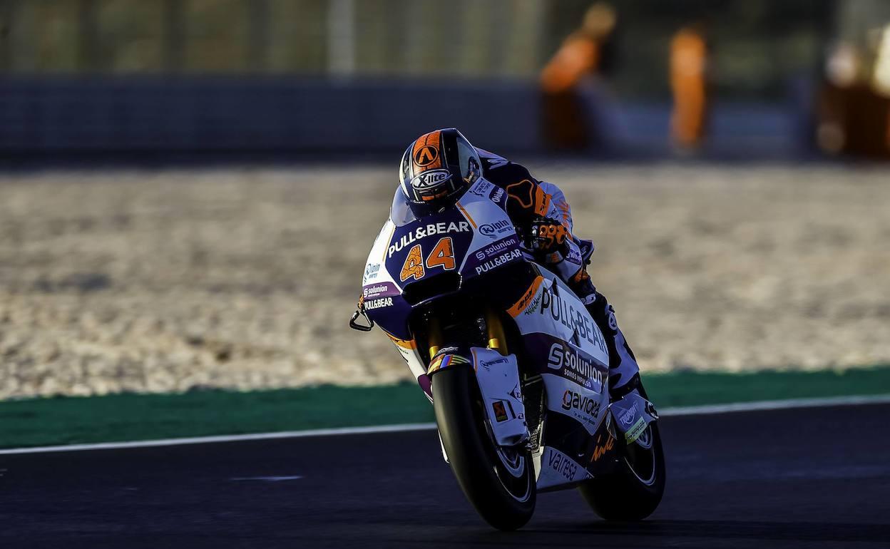 Arón Canet, durante el GP de Portugal. 