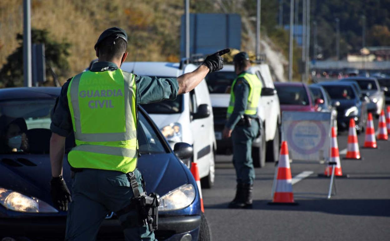 Control de la Guardia Civil.