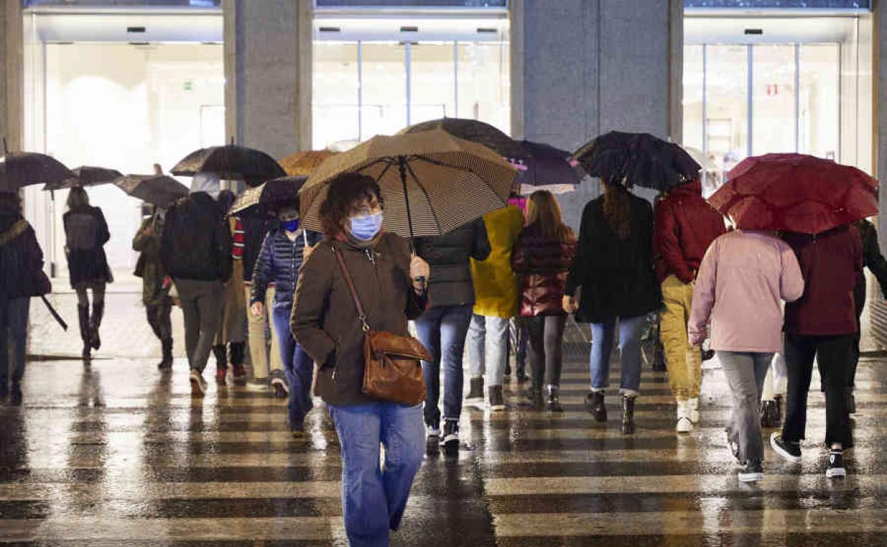 Lluvias en la ciudad de Valencia.