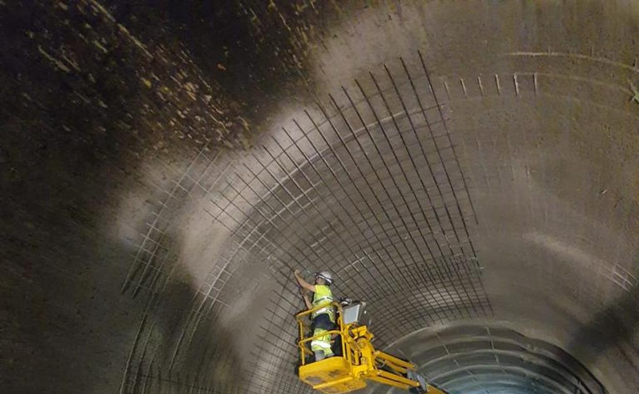 Obras en el túnel. 