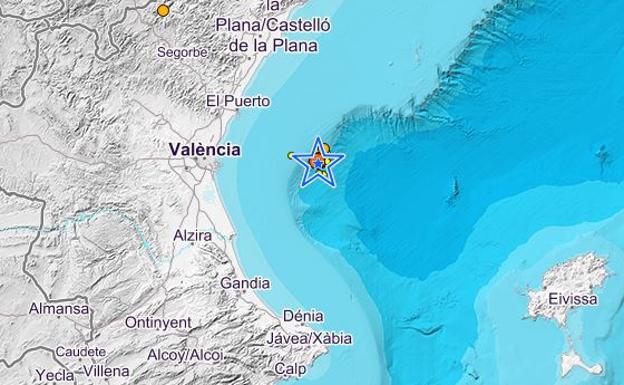 El Golfo de Valencia registra esta madrugada 22 terremotos de hasta 3,2 grados de magnitud