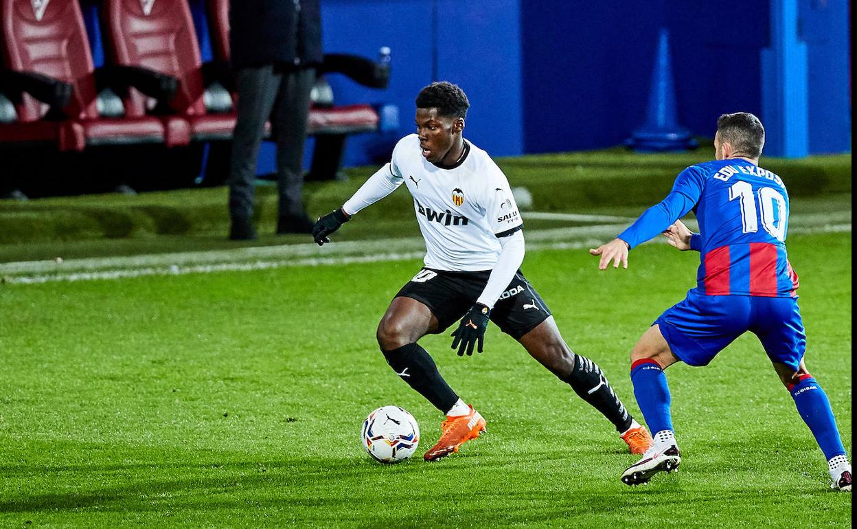 Yunus, en el partido ante el Eibar