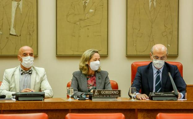 Nadia Calviño, en la comisión de Economía del Congreso de los Diputados 