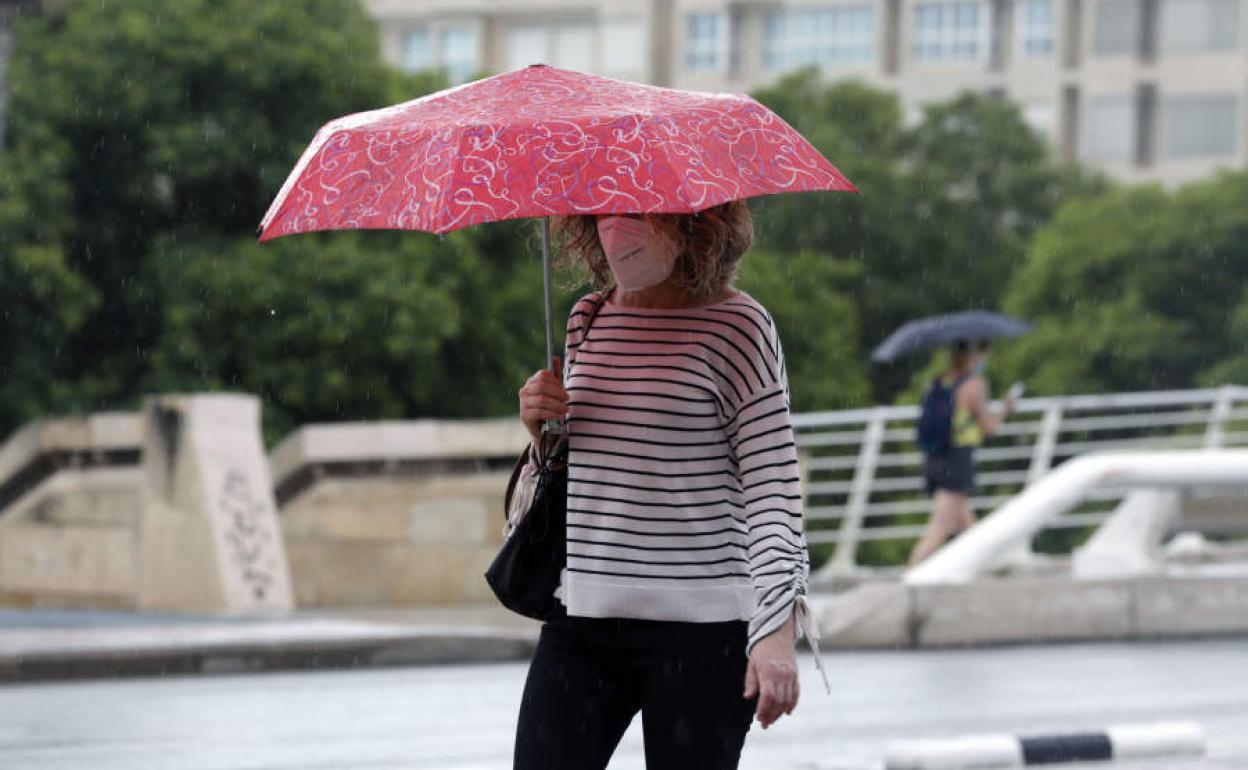 Lluvia en Valencia.