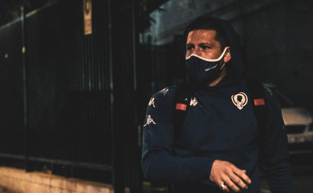 Javier Acuña, antes de viajar a Valencia el pasado sábado. 