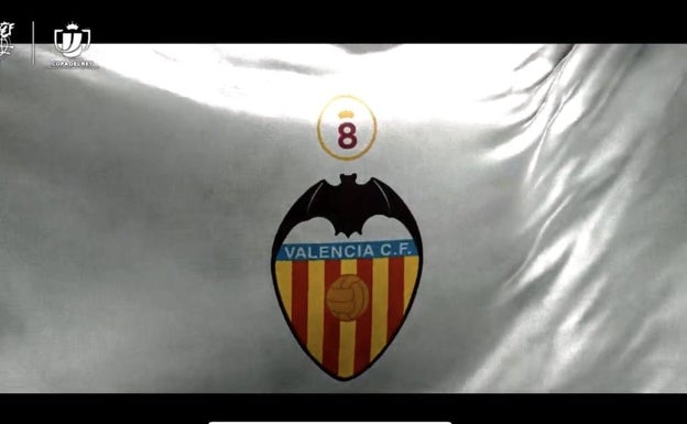 Logo que lucirá el Valencia en la Copa. 