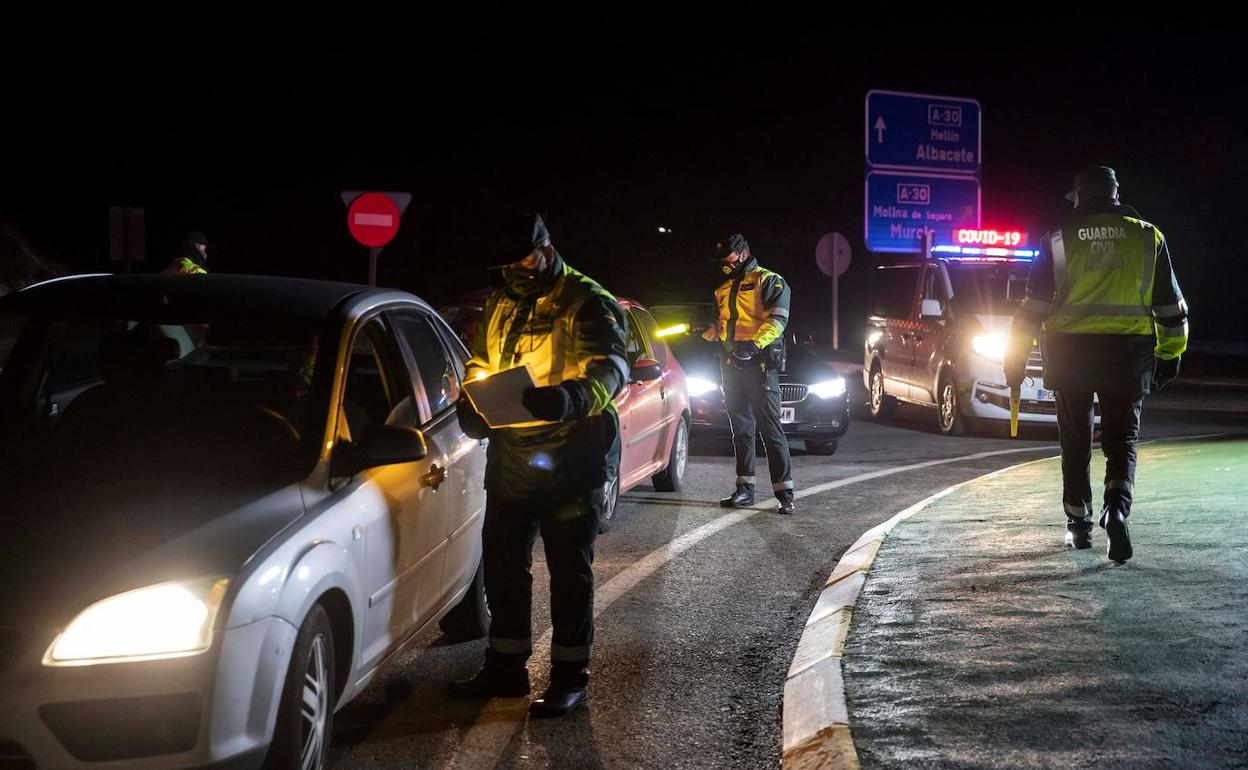 Control de la Guardia Civil. 