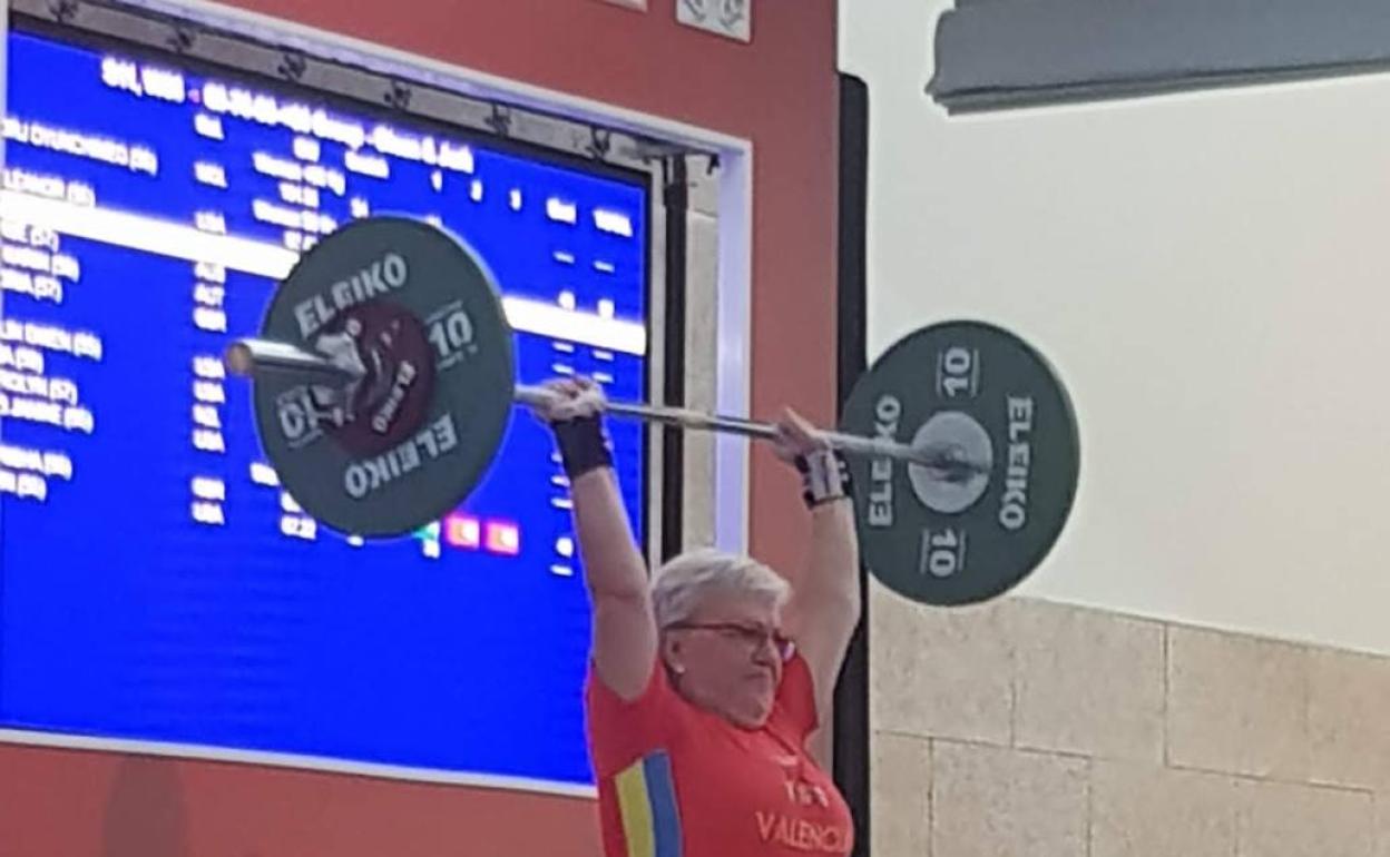 Lina Alves, en el Mundial celebrado en Barcelona. 