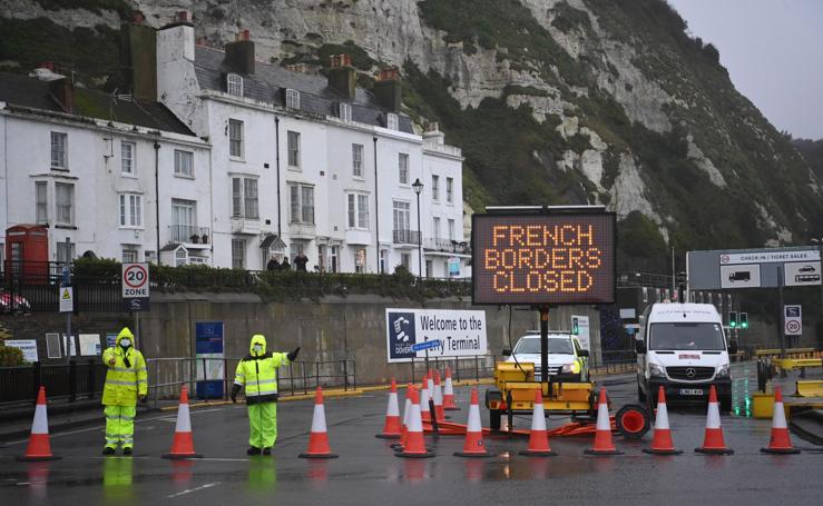 Colapso en la frontera entre Francia y Reino Unido por el Covid-19 y el Brexit