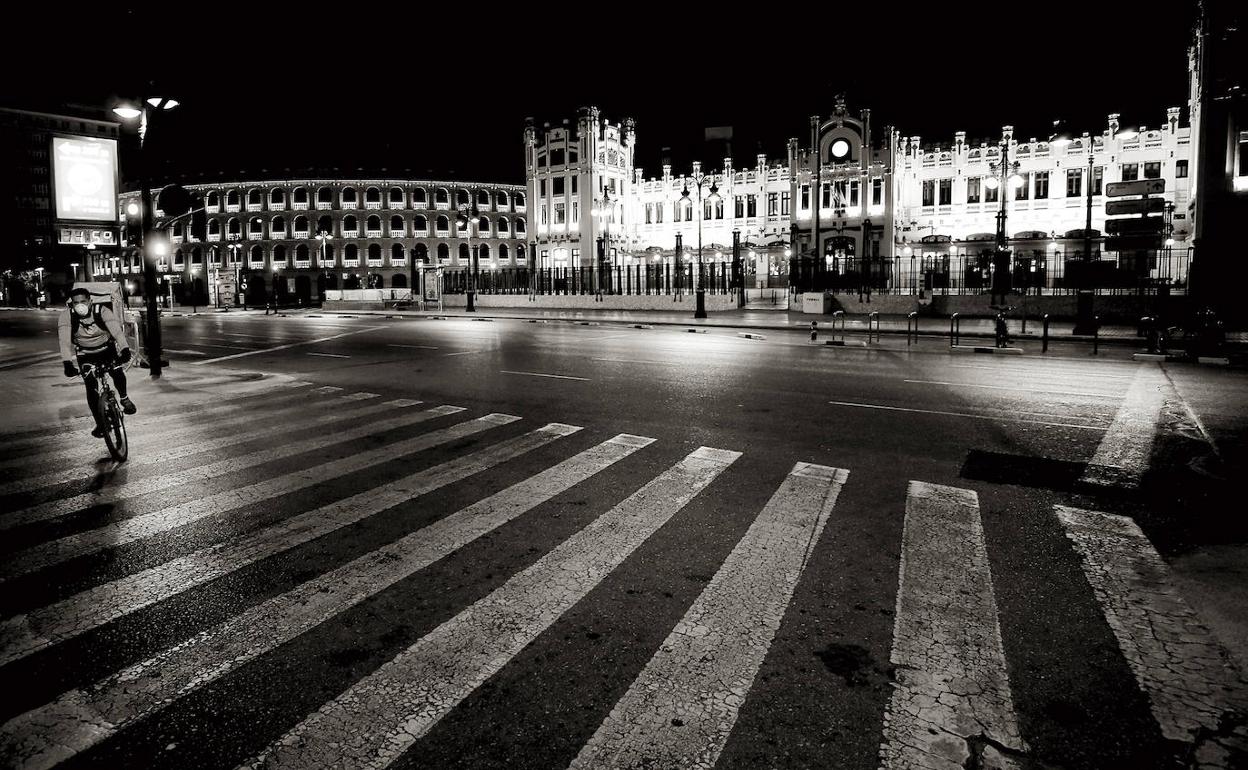 La estación del Norte de Valencia, durante la pandemia.