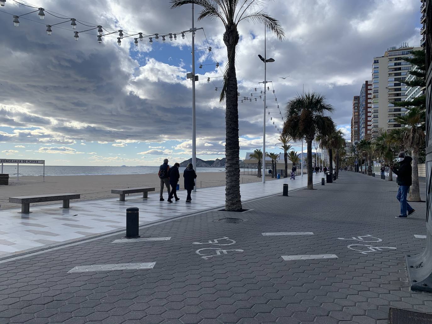 Playa de Levante de Benidorm, este sábado a las 14 horas. 