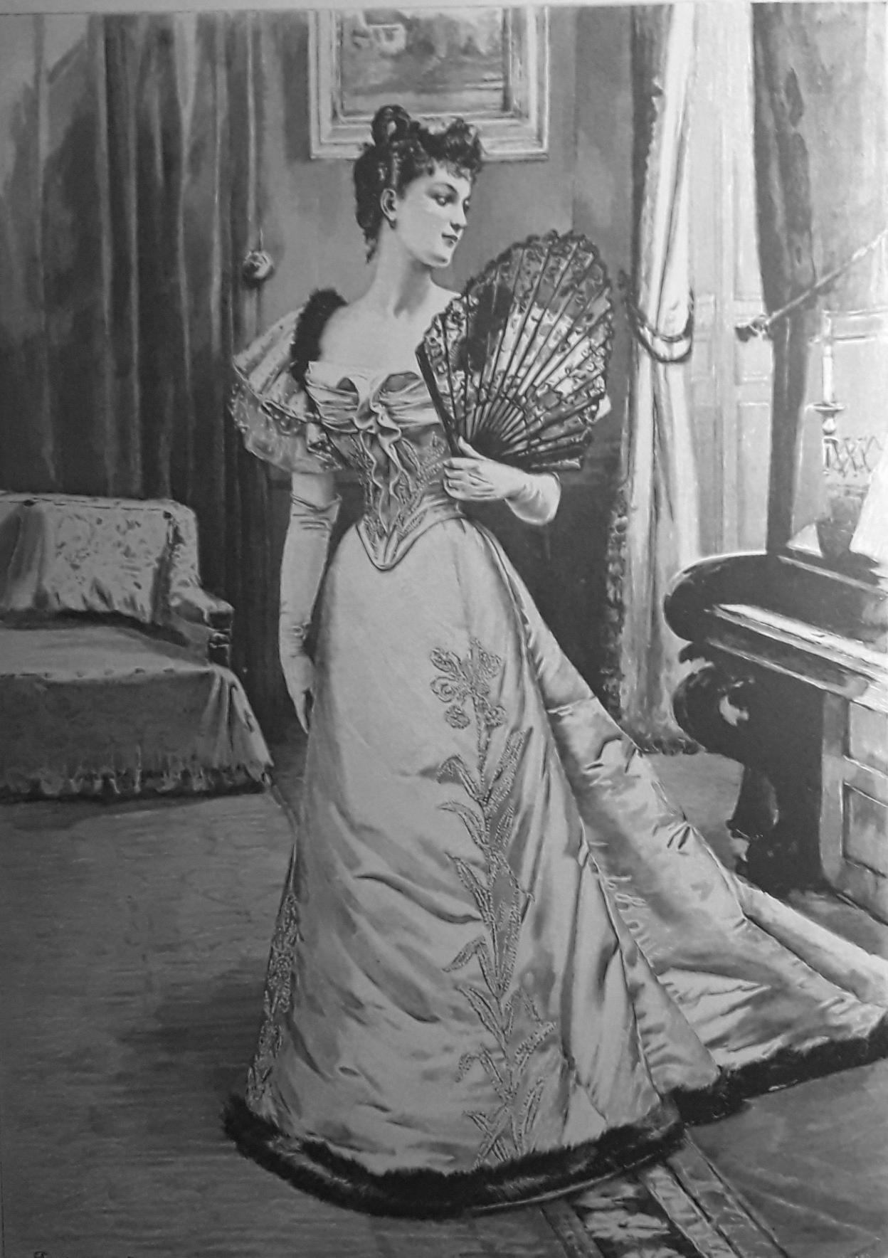Lejos del refinamiento de unos pocos, la gente corriente pasaba un enero difícil. (Harper Bazaar, 1894). lp