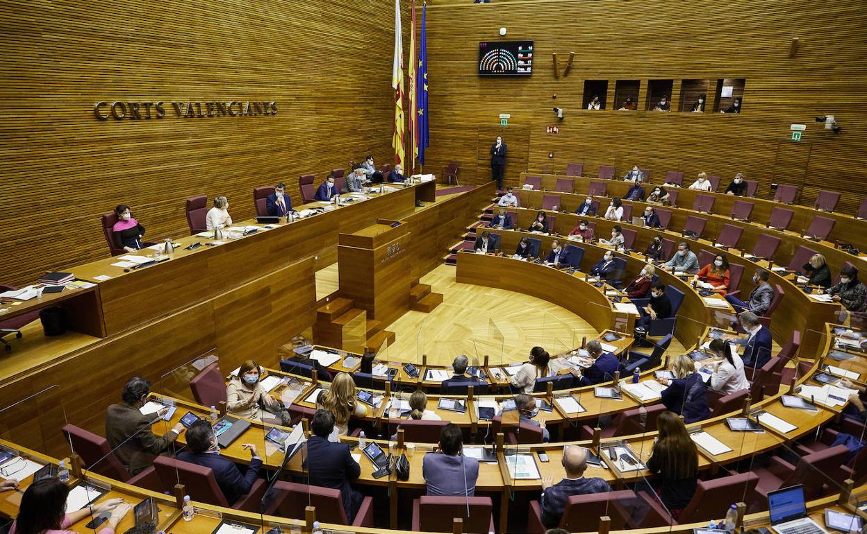 Pleno de les Corts. 