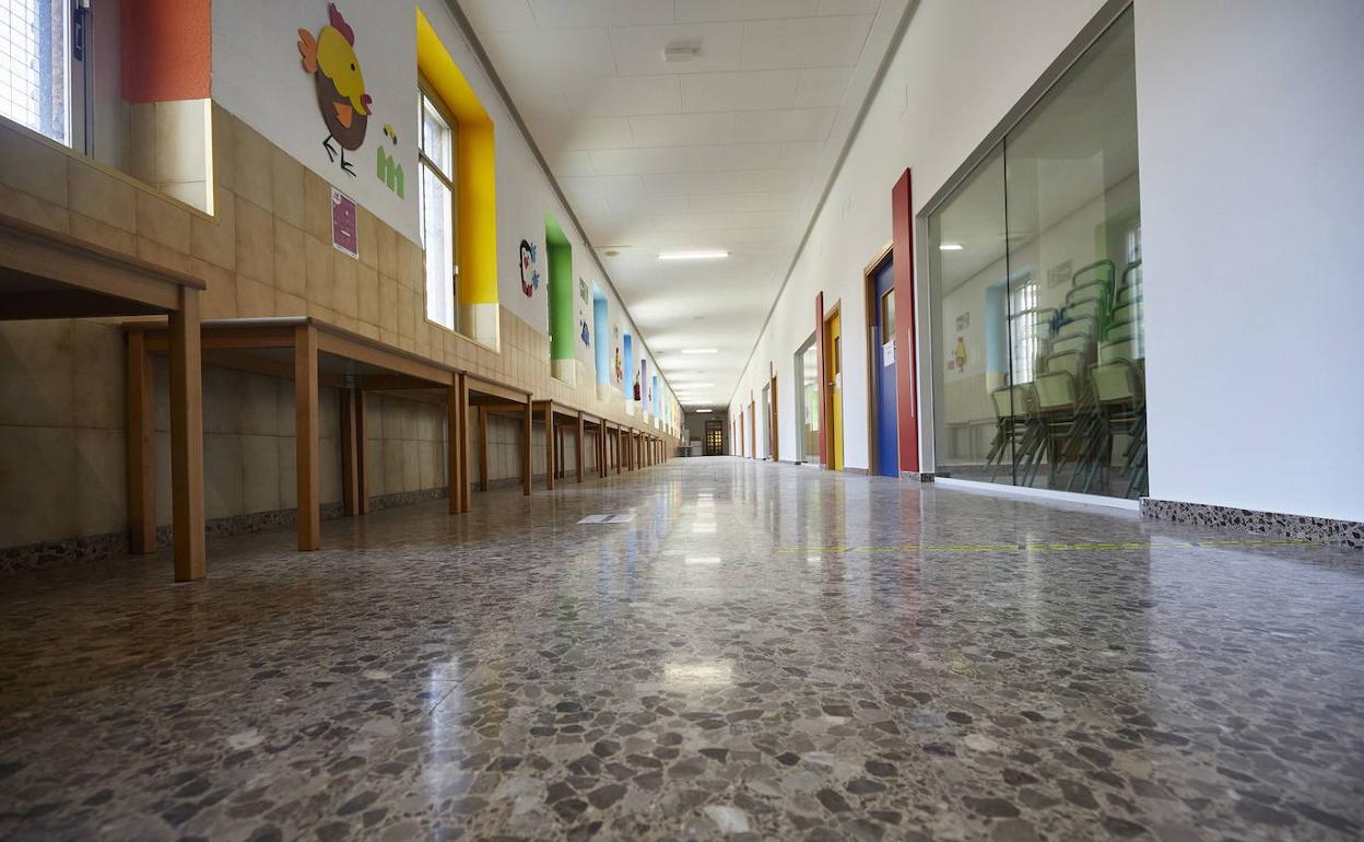 Interior de un colegio valenciano. 