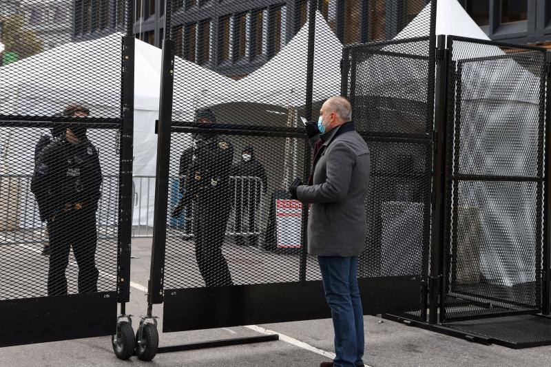 Estrictos controles de seguridad para acceder a las zonas cercanas al Capitolio. 