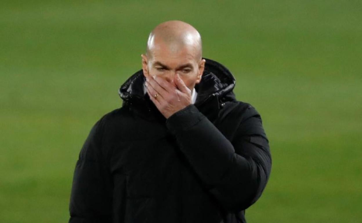 Zinedine Zidane, durante un partido de esta temporada. 