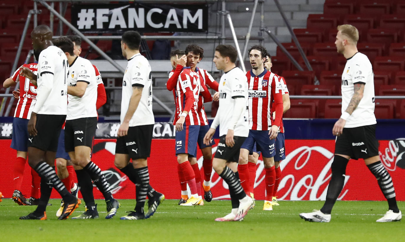 Partido bronco en el Wanda Metropolitano.