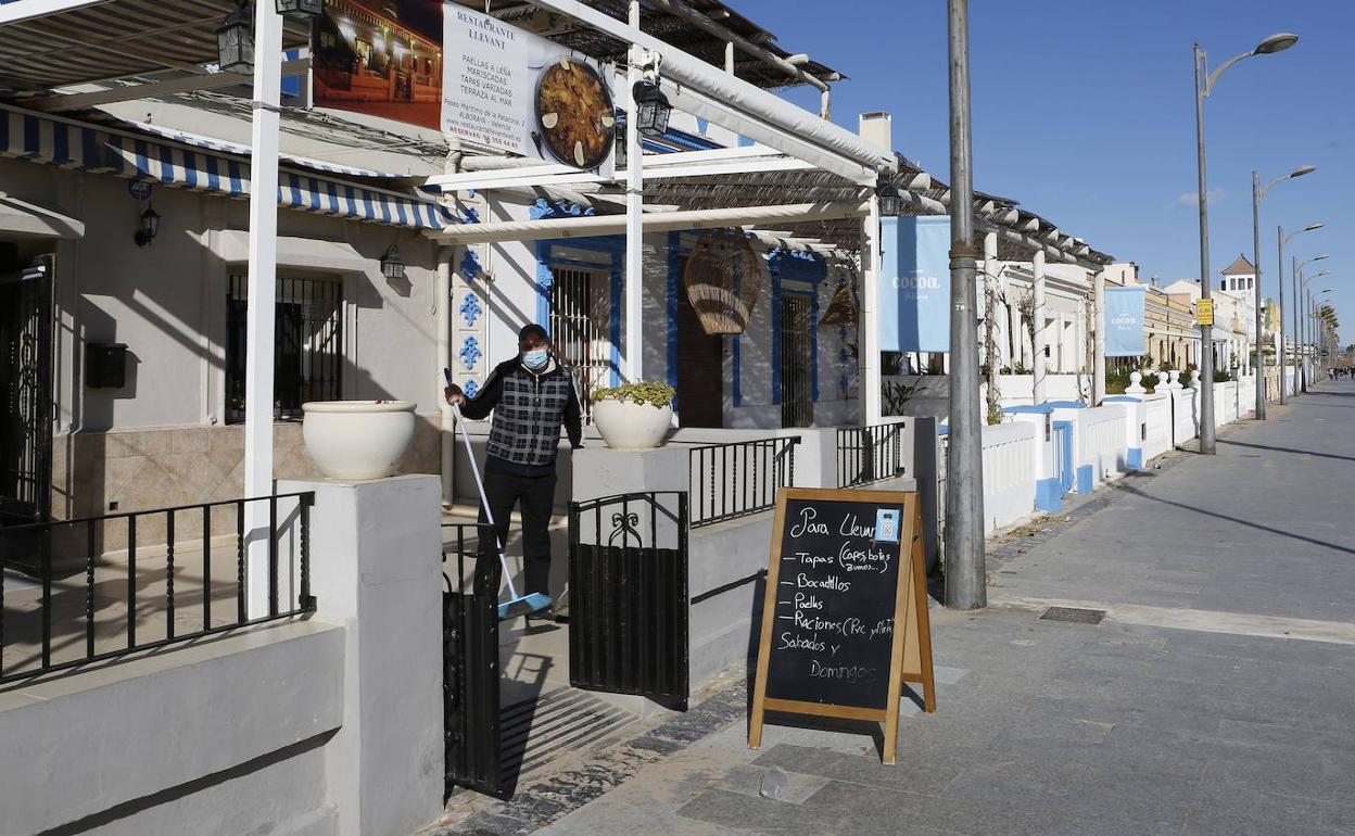 Restaurantes cerrados.