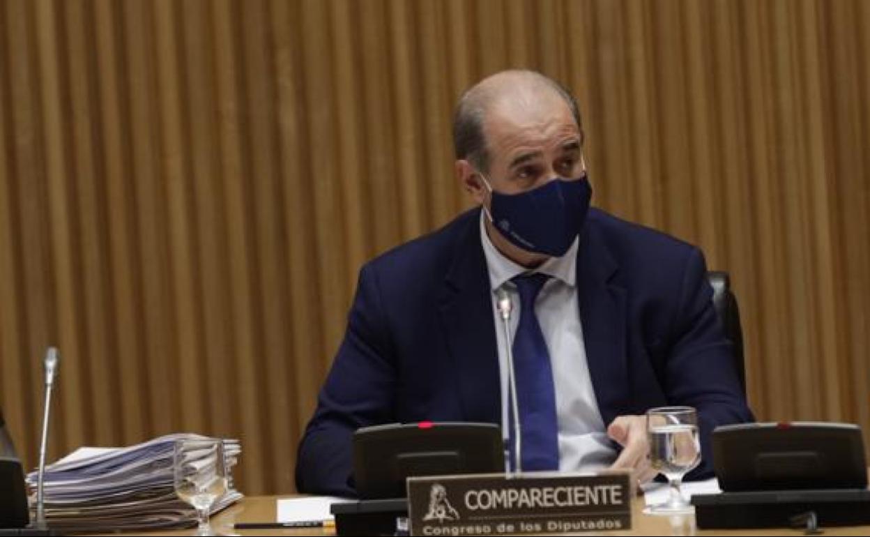 Francisco Pardo en la Comisión de Interior del Congreso de los Diputados. 