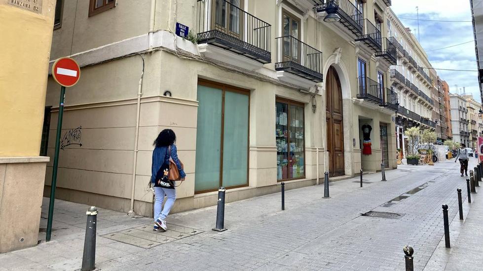 Actual calle del Mar por donde se asentaba el centro de la judería de Valencia.