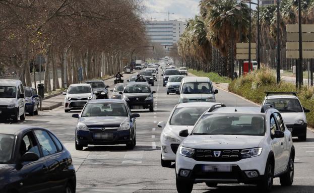 Congestión en el acceso a la CV-500.