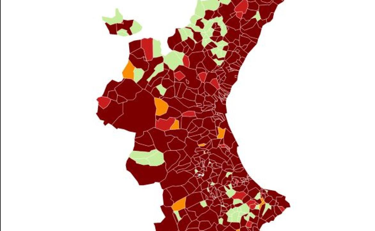 Datos desescalada Valencia 16 febrero | Esta es la incidencia acumulada en todos los municipios valencianos