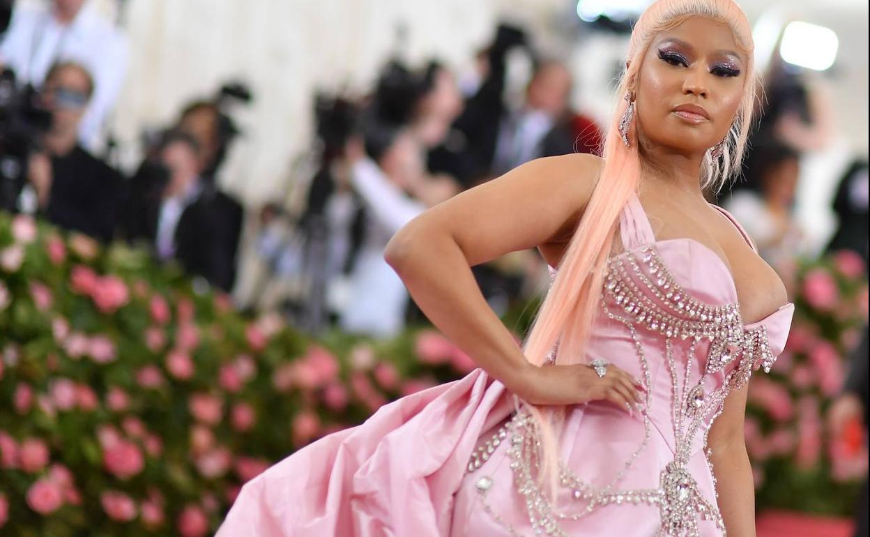 La rapera Nicki Minaj en la gala MET de 2019.